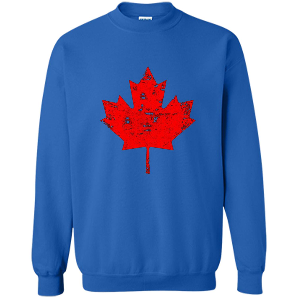 Canada Day T-Shirt. Canada Maple Flag Distressed T-shirt Royal