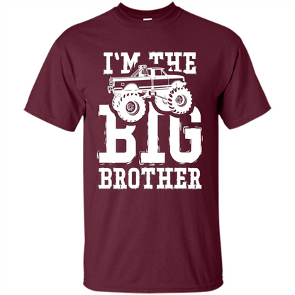 I'm The Big Brother Monster Truck T-shirt Maroon