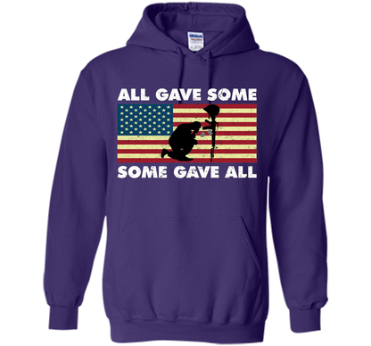 All gave some Some gave all T-Shirt Veteran &amp; Memorial's Day shirt Purple