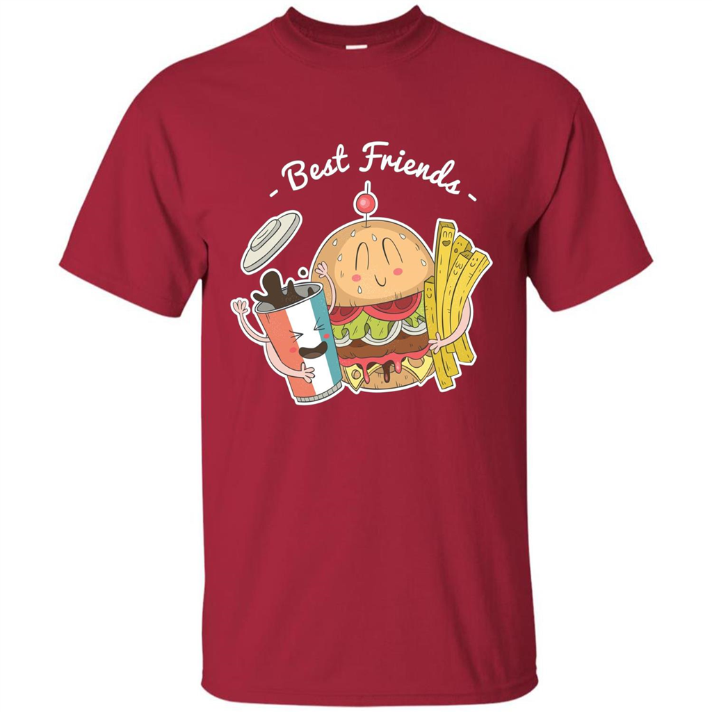 Burger Lover T-shirt Best Friends Delicious Cardinal