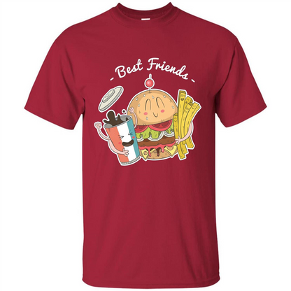 Burger Lover T-shirt Best Friends Delicious Cardinal