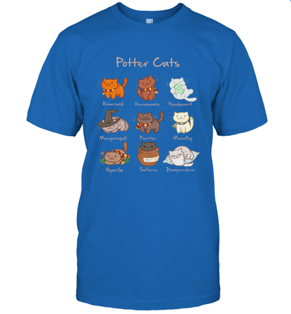 Potter Cats Harry Potter Fan T-Shirt T-Shirt Royal