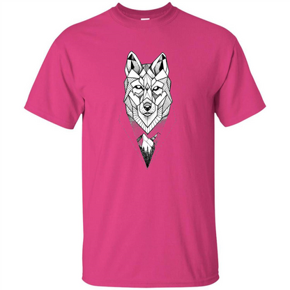 Wolf Moon Mountain Dreamcatcher Bohemian Spirit T-shirt Heliconia