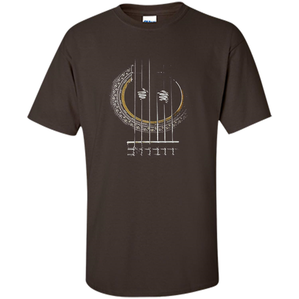 Guitar T-shirt Love Go Where The Guitar Takes You Dark Chocolate