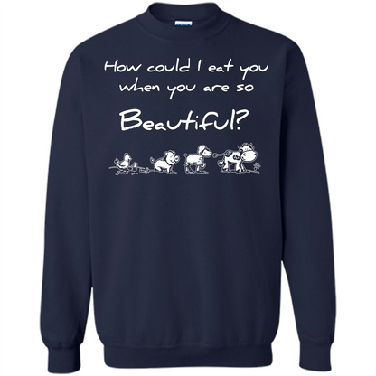 Animal T-shirt How Could I Eat You When You Are So Beautiful Navy
