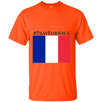 Pray For Nice T-shirt Orange