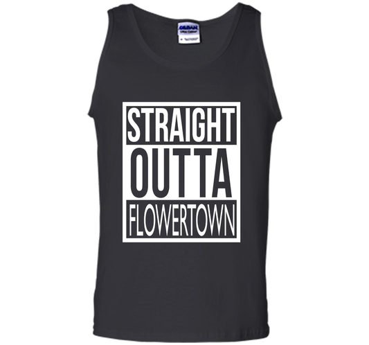 Straight Outta Flowertown (Summerville) Unisex Tee t-shirt Black