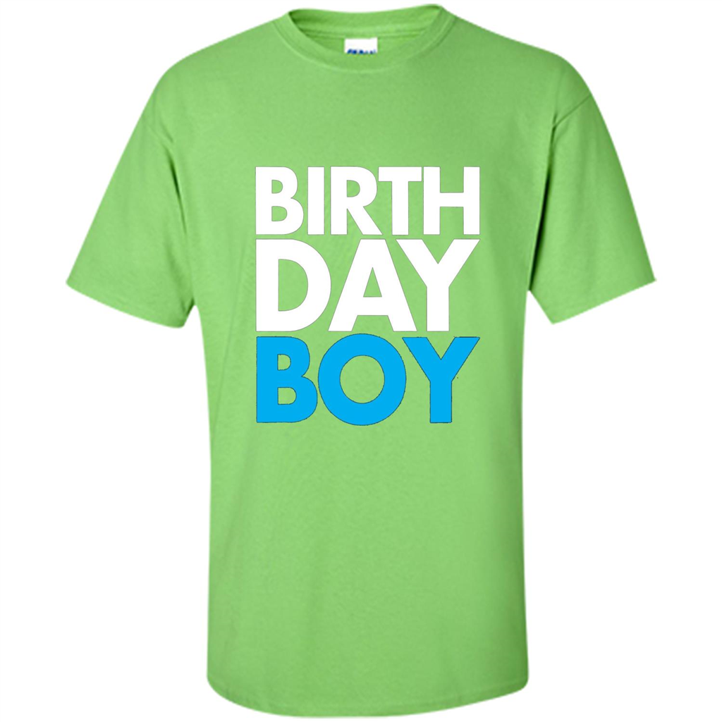 Birth Day Boy T-shirt Lime