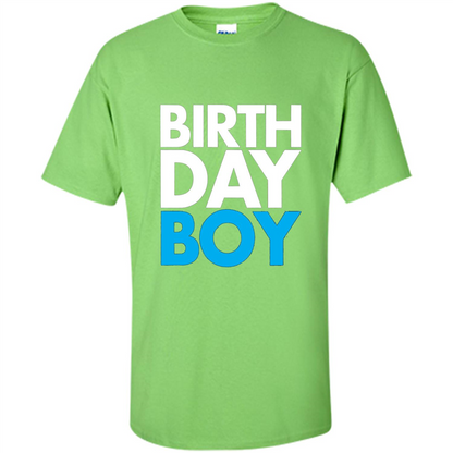 Birth Day Boy T-shirt Lime