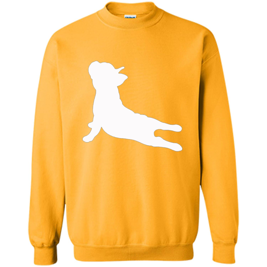 French Bulldog Yoga T-shirt Gold