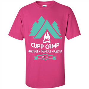 Camping T-shirt Cupp Camp Grateful - Thankful - Blessed 2017