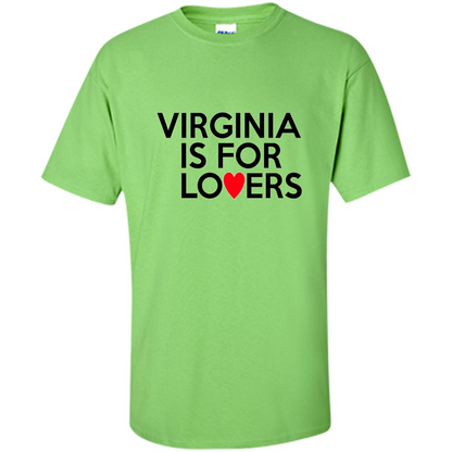 Virginia Is For The Lovers T-shirt Lime