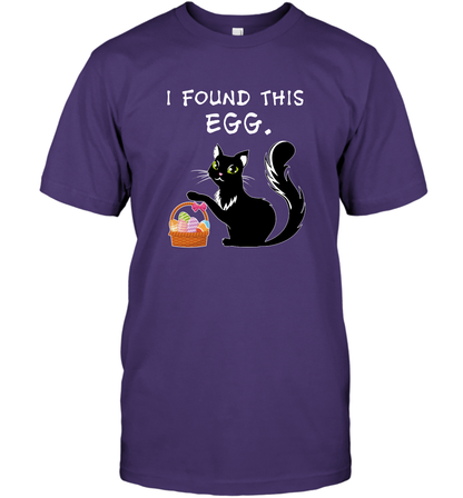 I Found This Egg Cat Easter Day Shirt T-Shirt T-Shirt Purple