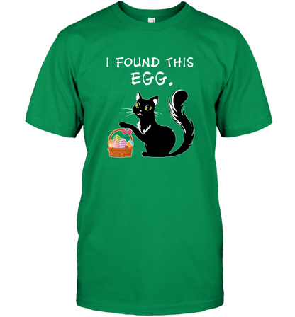 I Found This Egg Cat Easter Day Shirt T-Shirt T-Shirt Irish Green