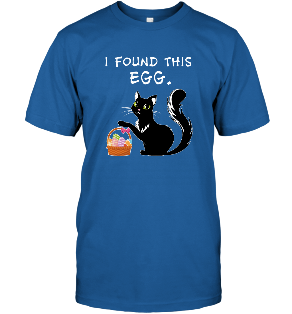 I Found This Egg Cat Easter Day Shirt T-Shirt T-Shirt Royal