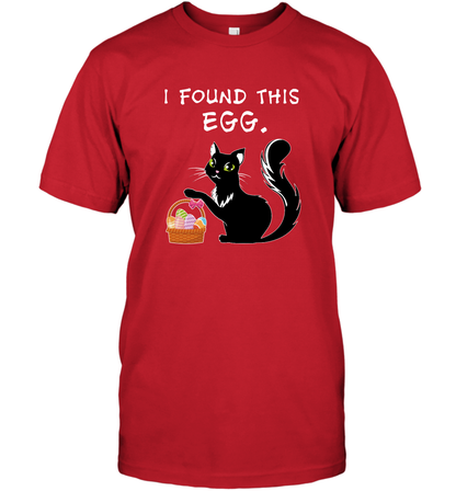 I Found This Egg Cat Easter Day Shirt T-Shirt T-Shirt Red