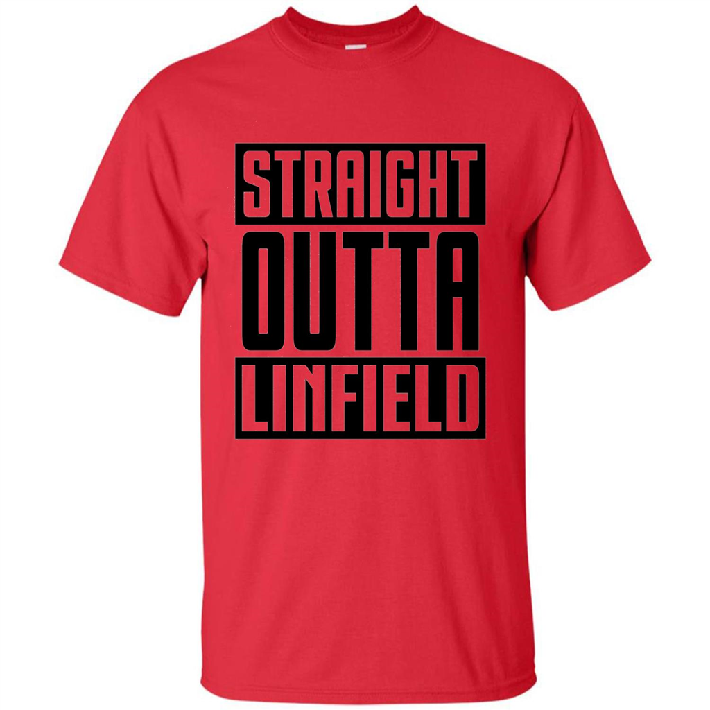 Straight Outta Linfield T-shirt Red