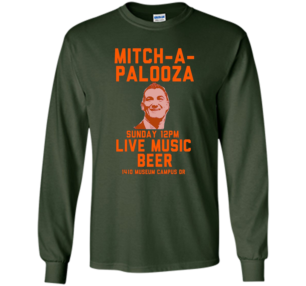 Mitch A Palooza Blue And Orange Party T-shirt Forest Green