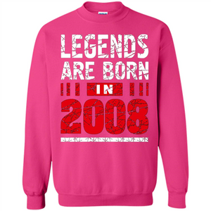 Birthday Gift T-shirt Legends Are Born In 2008 T-shirt
