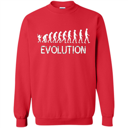 Evolution Biology Monkey To Human T-Shirt Red