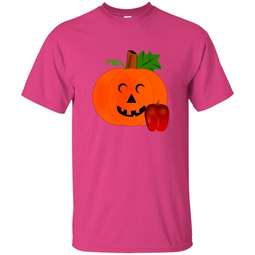 Cute Teacher Pumpkin Apple Halloween Costume T-shirt Heliconia