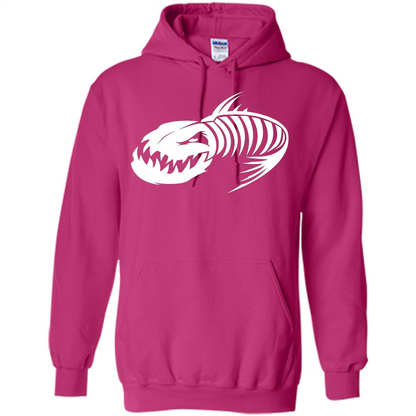 Fisherman Gift T-shirt Badass Fish Bone Skeleton Heliconia