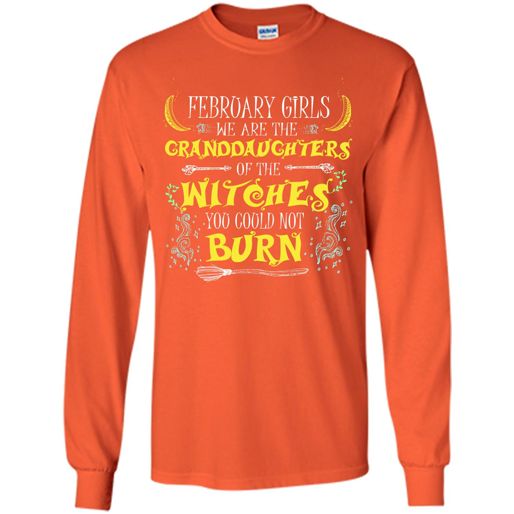 Halloween T-shirt February Girls T-shirt Orange