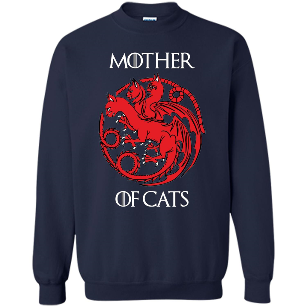 Cat Lovers T-shirt Mother of Cats Navy