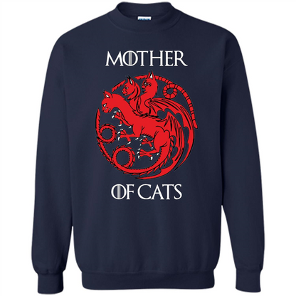 Cat Lovers T-shirt Mother of Cats Navy