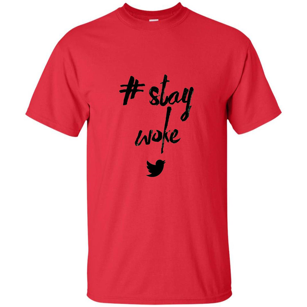 Black Lives Matter T-Shirt Stay Woke Red