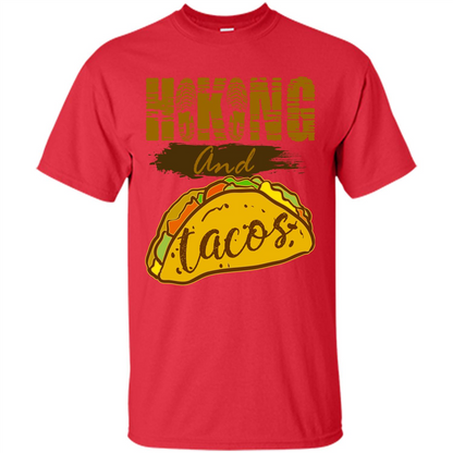 Hiking And Tacos T-shirt Red