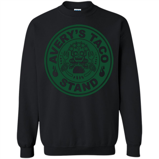 Avery's Taco Stand Green T-shirt Black