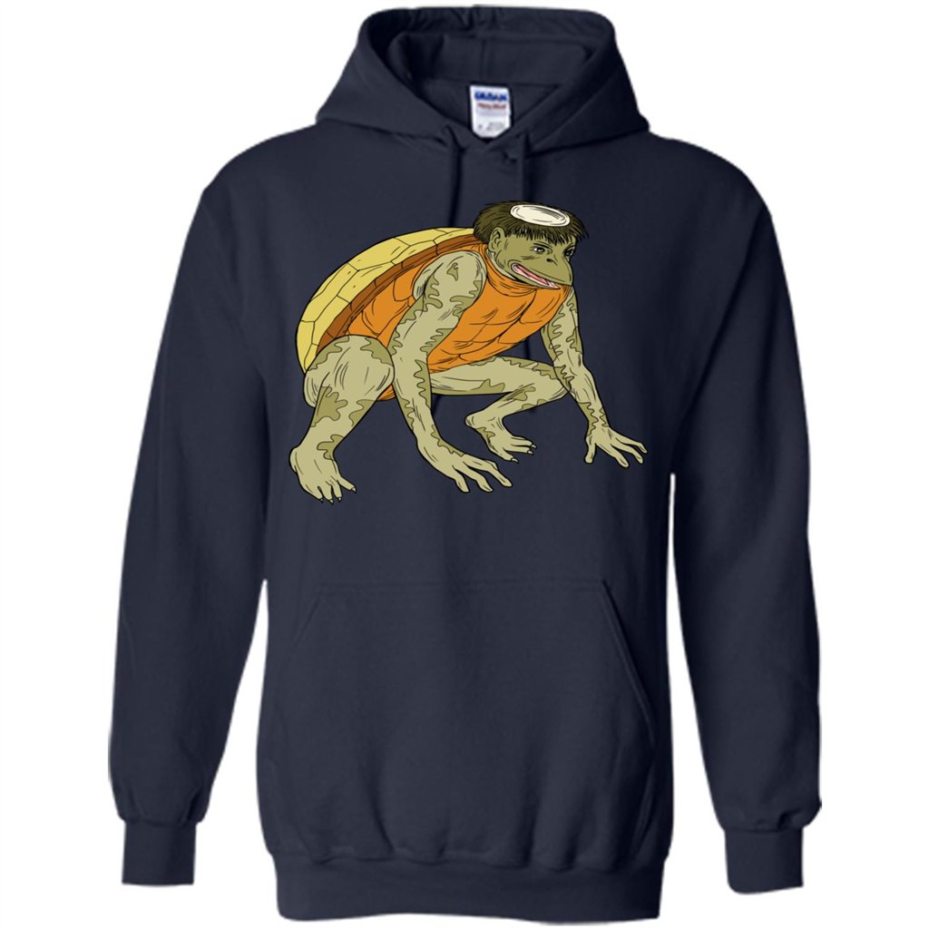 Kappa Monster Crouching Drawing T-Shirt Navy