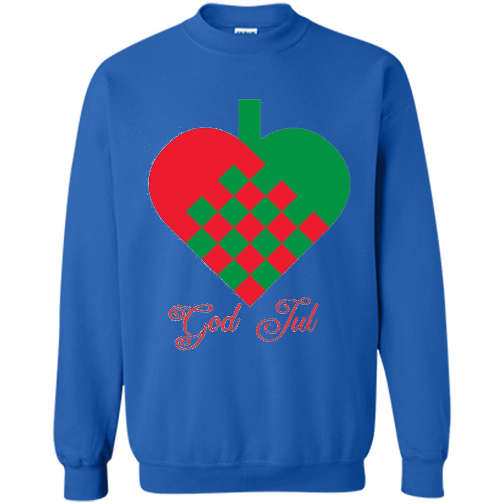 God Jul Merry Christmas T-shirt Royal