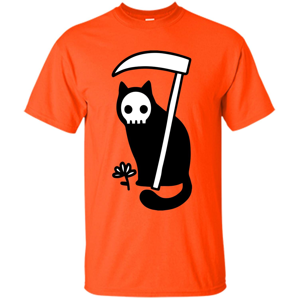 Cat Grimm Reaper T-shirt Orange