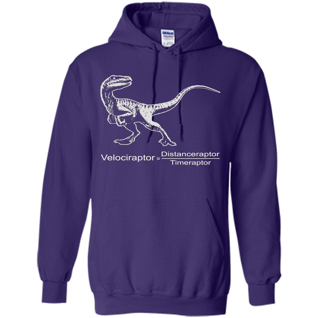 Velociraptor Distanceraptor Timeraptor T-shirt Purple