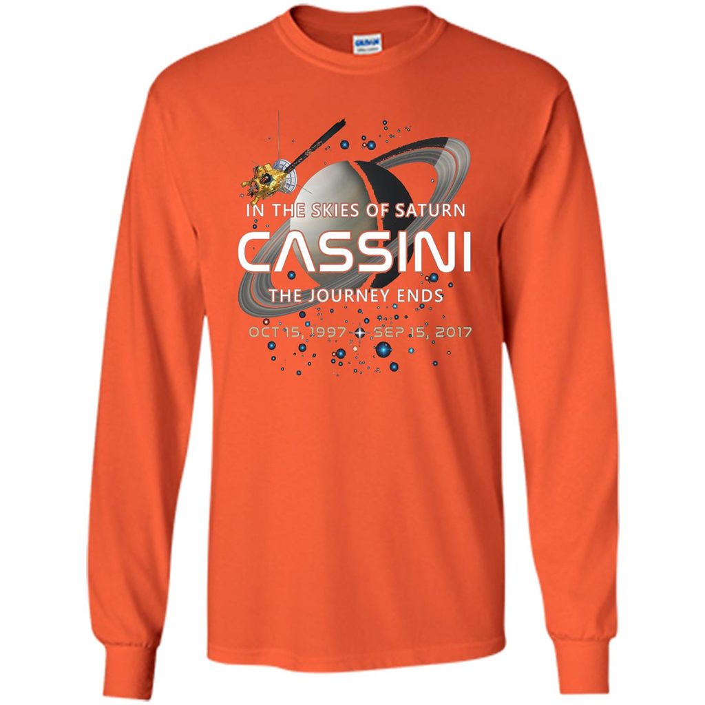 Cassini Spacecraft End Of Mission At Saturn T-Shirt Orange