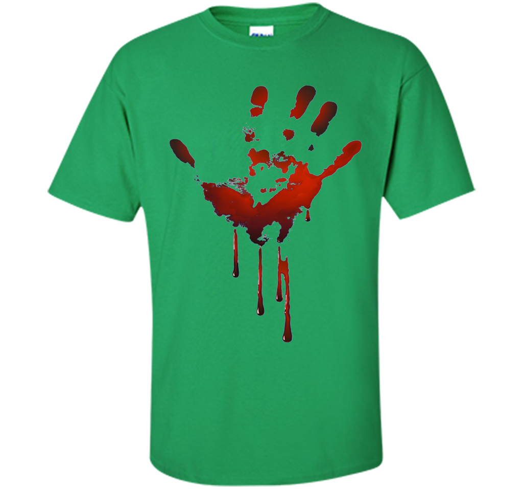 Bloody Handprint T-shirt t-shirt Irish Green