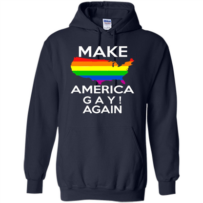 LGBT Pride T-shirt Make America Gay Again Tshirt Navy