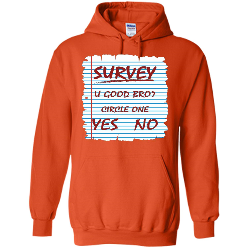 Survey You Good Bro T-shirt Orange