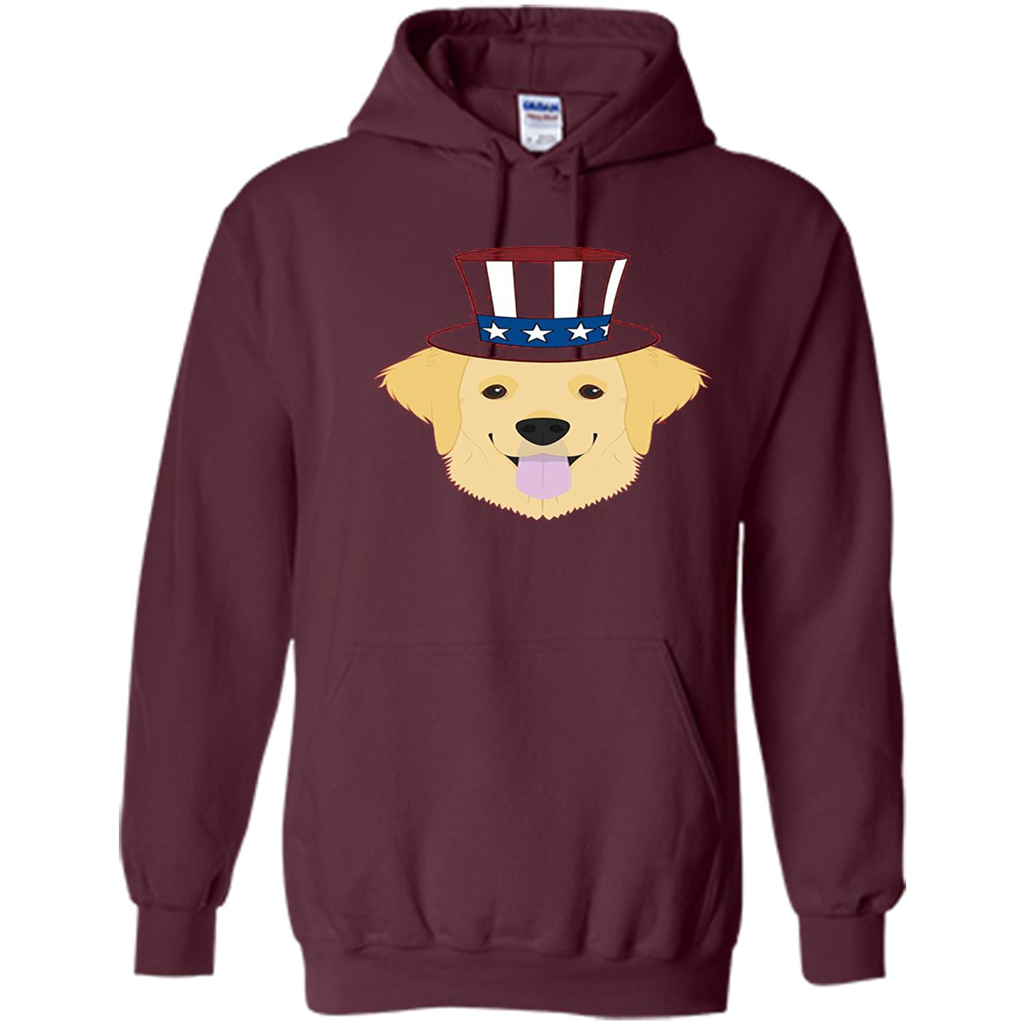 Dog Lover T-shirt The 4th of July Maroon