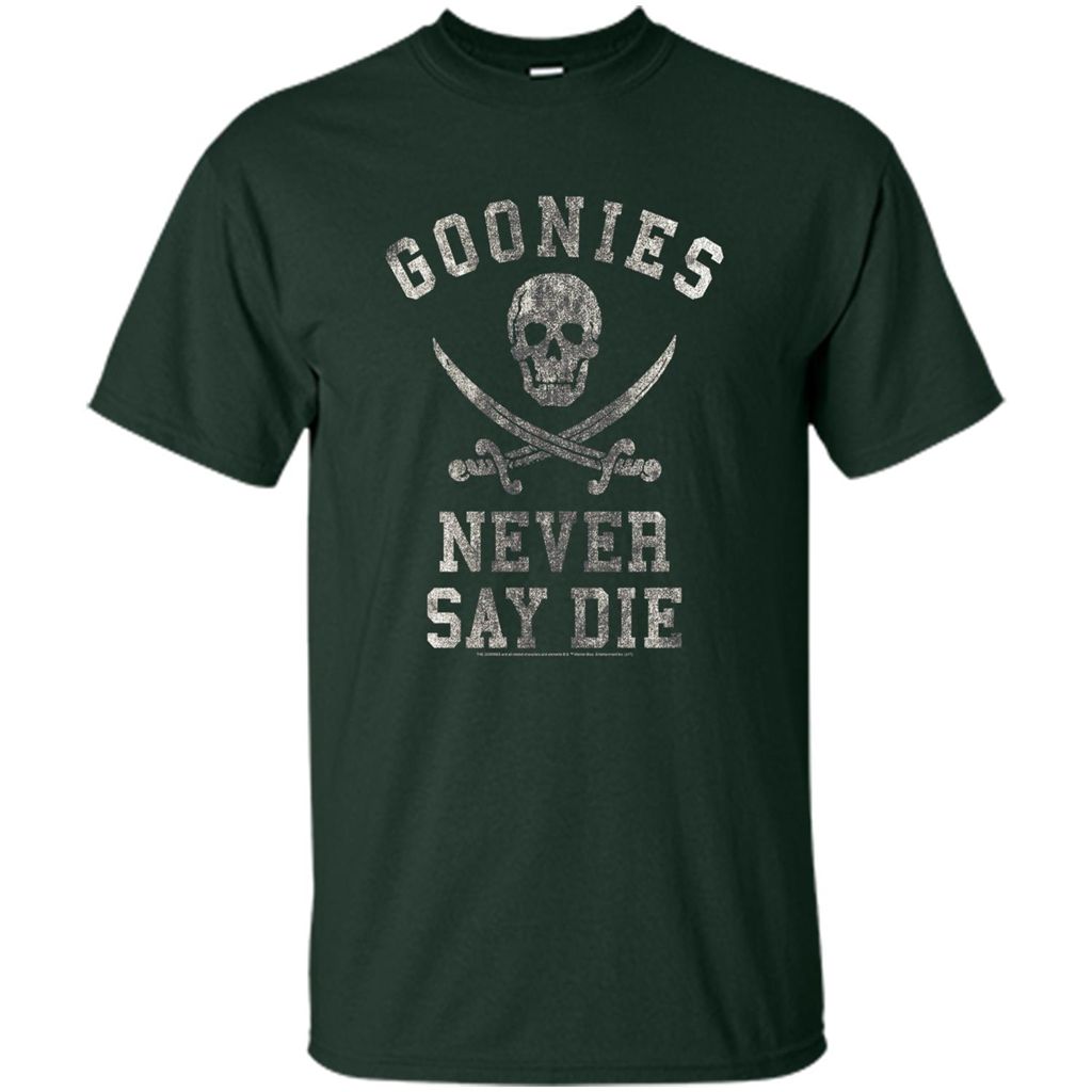 Goonies Never Say Die T-shirt Forest Green