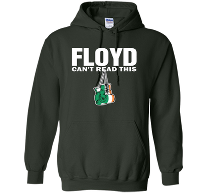 Boxing T-shirt Floyd Can't Read This T-shirt Forest Green