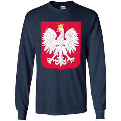 Polish Eagle T-shirt Polska Poland T-shirt Navy