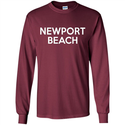 Newport Beach - California T-shirt Maroon