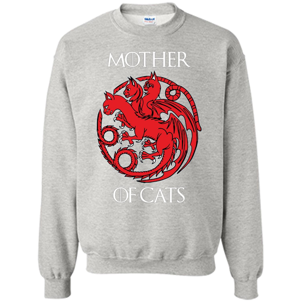 Cat Lovers T-shirt Mother of Cats Ash