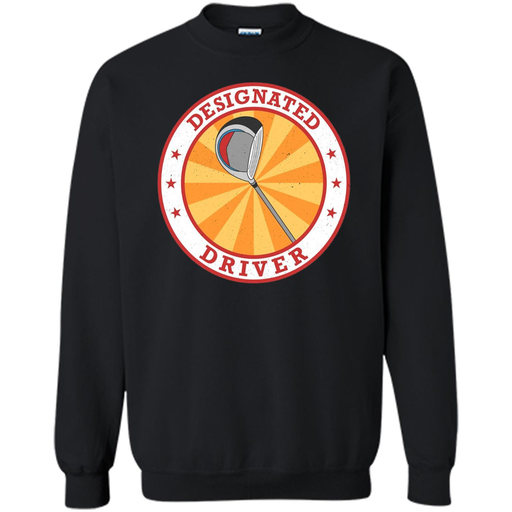 Golf T-shirt Designated Driver Funny Golf T-shirt Black