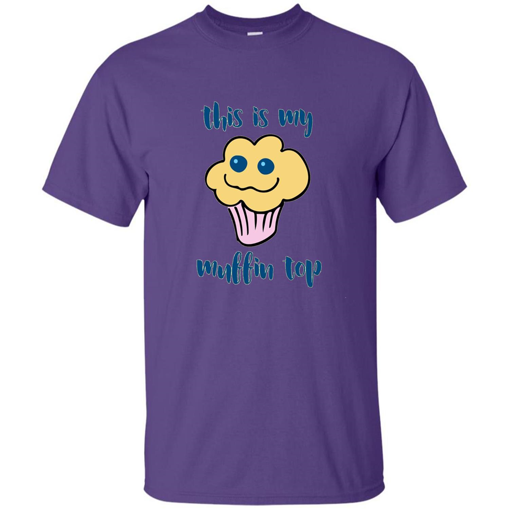 Baking T-shirt Funny This Is My Muffin Top T-Shirt Purple