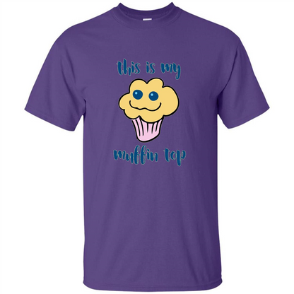 Baking T-shirt Funny This Is My Muffin Top T-Shirt Purple