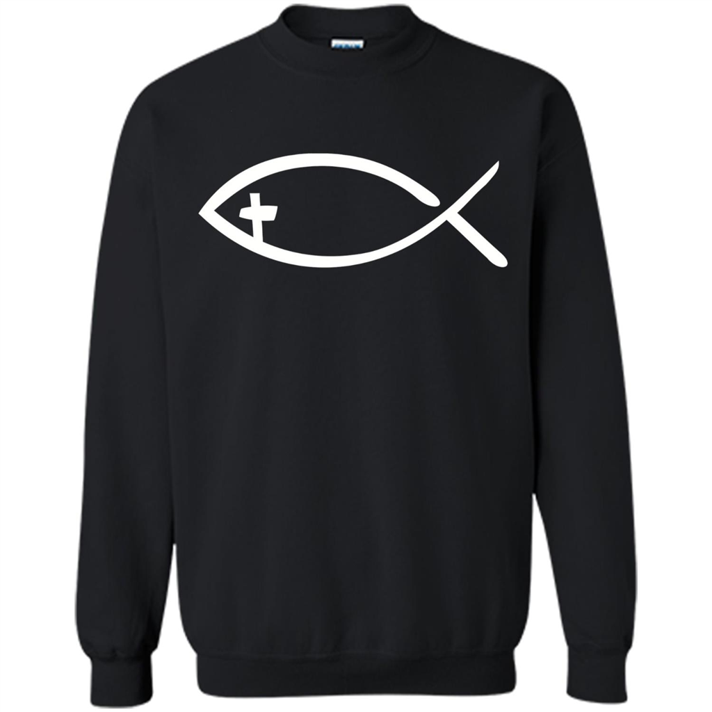 Christian T-shirt Jesus fish T-shirt Orange